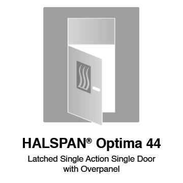 HALSPAN® Optima 44 mm Internal Fire Rated Door Blank - Latched Single Acting Single Doors With Overpanel