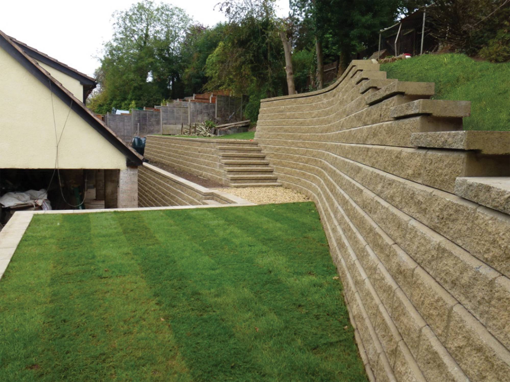 Allan Block Retaining Wall Cap -&nbsp;Precast concrete interlocking blocks