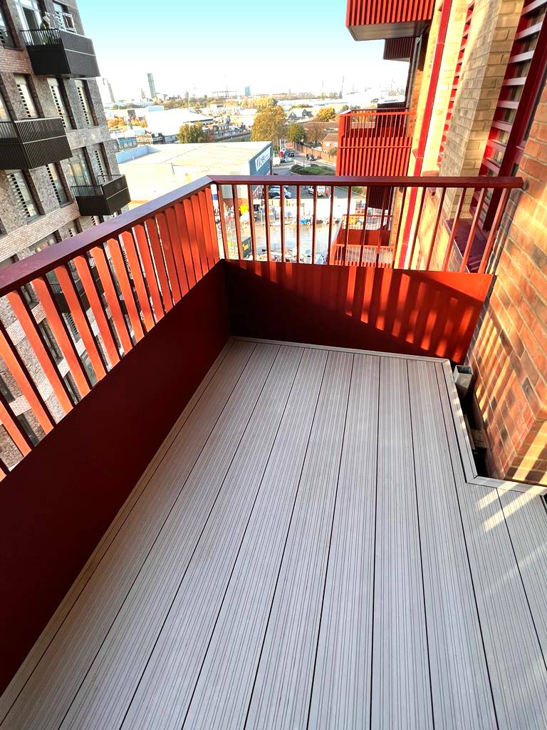 AliDeck Non-combustible Aluminium Ultra Decking Board with Build-in Drainage Channel - 800mm Span