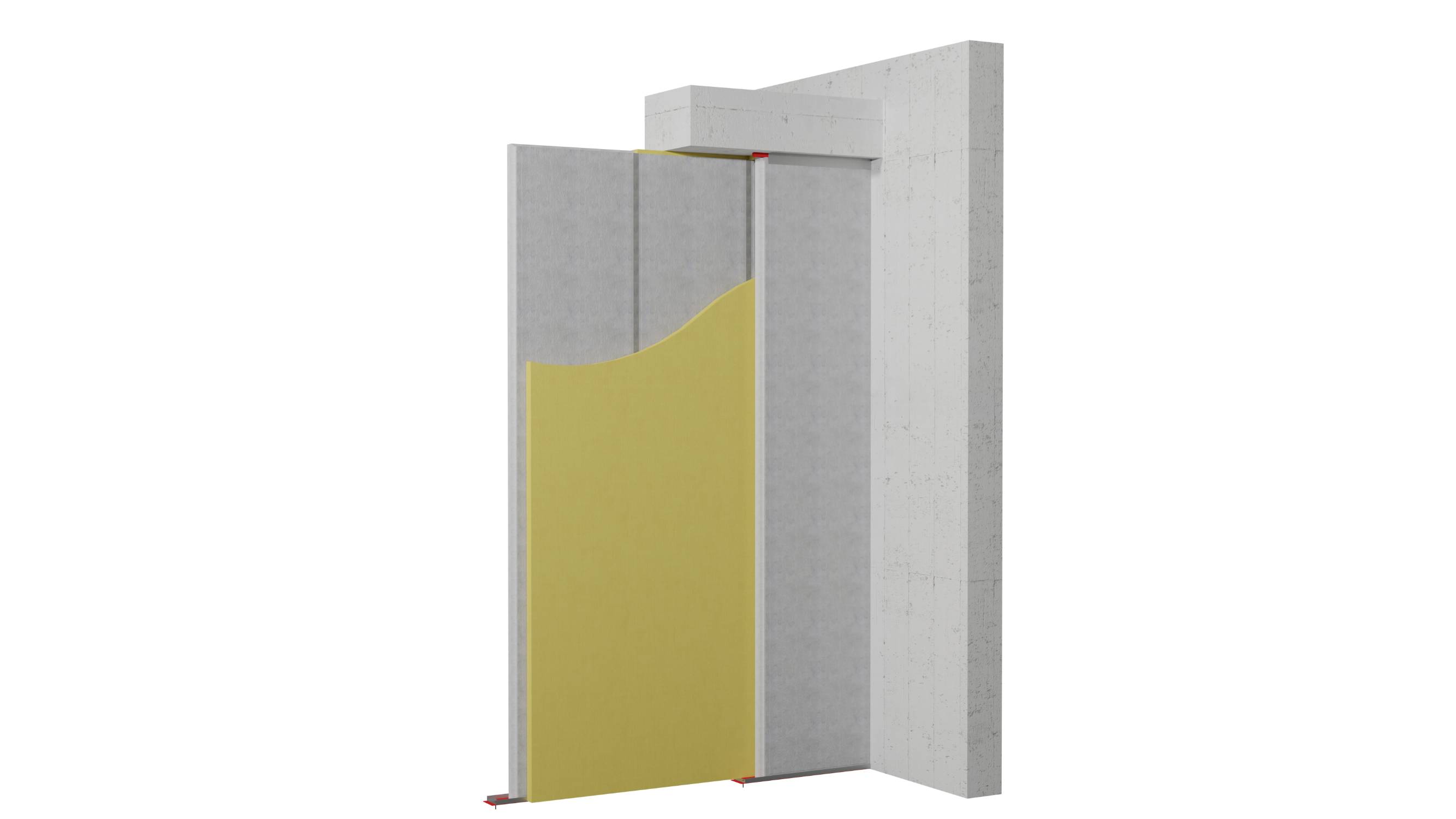 Twin 100mm Specwall (Strong, Durable, Mould resistant Masonry Fire partition walls) - Insulated Twin Concrete Panel