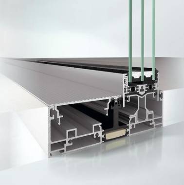 Slimline Panorama design aluminium sliding door system - ASE 67 PD