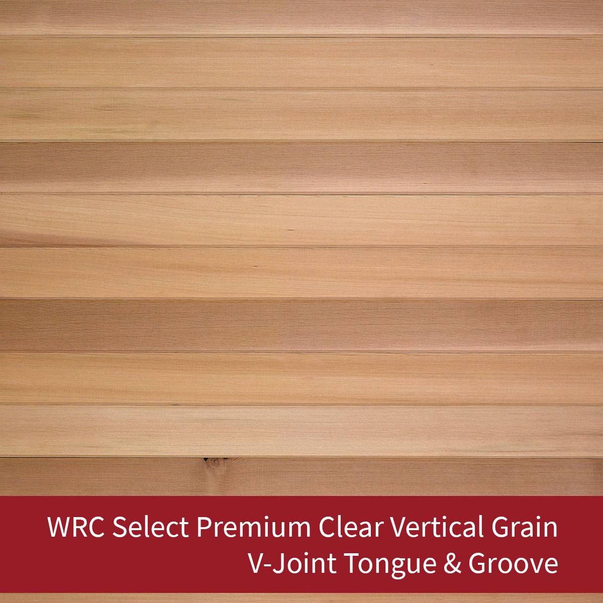 Western Red Cedar Select Premium Clear Vertical Grain Cladding