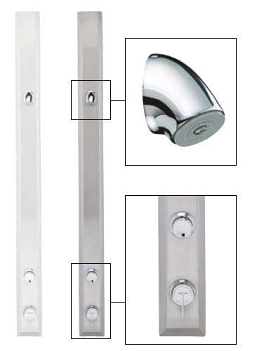 TFP3001 Timed Flow Shower Panel with VR Head