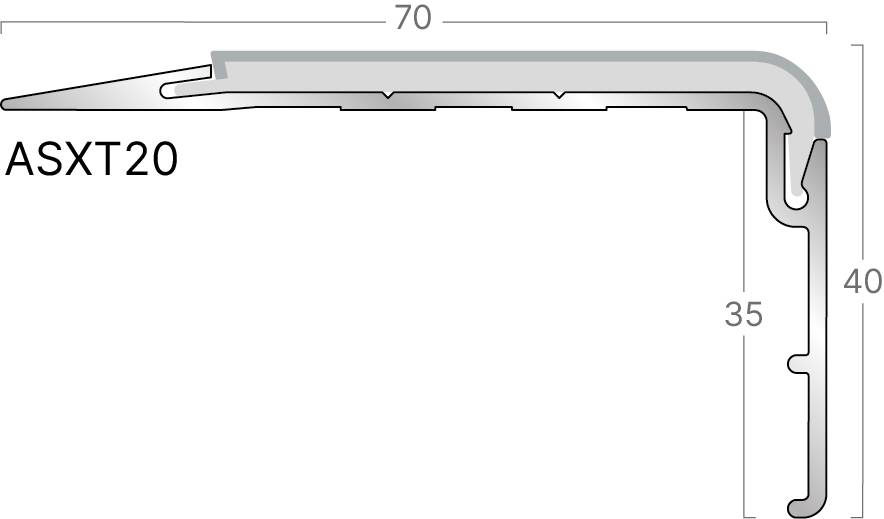 XT Aluminium Stair Edgings