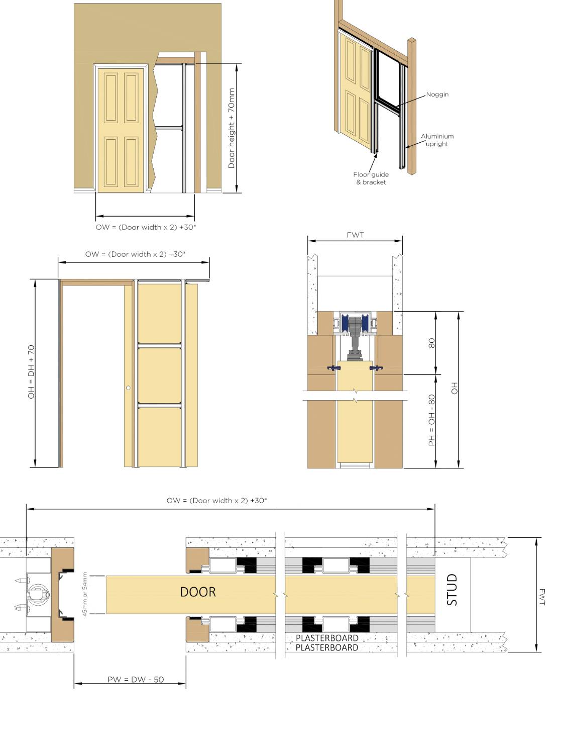 Pocket Door Pro Fire Rated - FD30 Fire-Rated Sliding Pocket Door