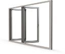 Foldedør i Hel Aluminium - Foldedør i Aluminium