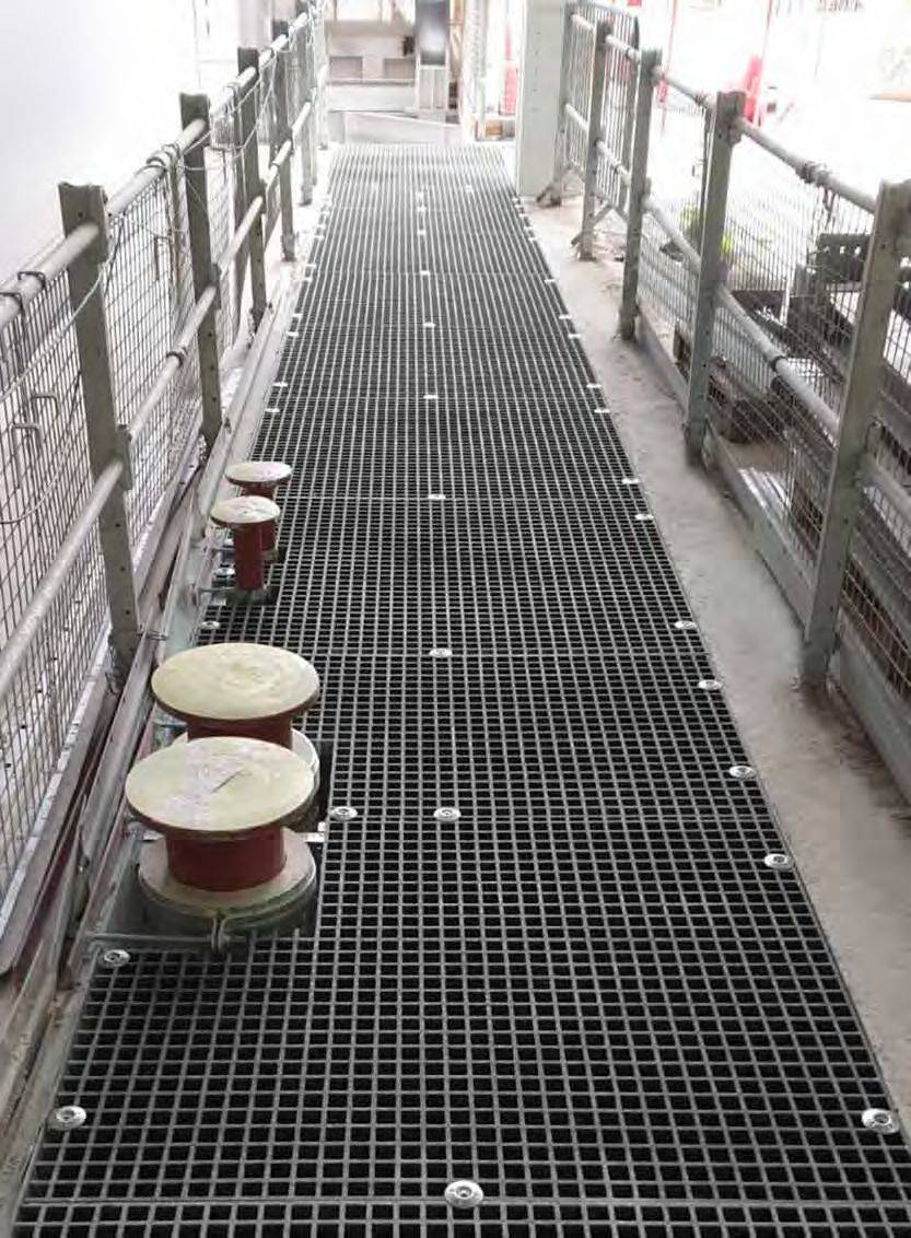 Post-Fix Dura Riser System - Steel-supported GRP riser flooring
