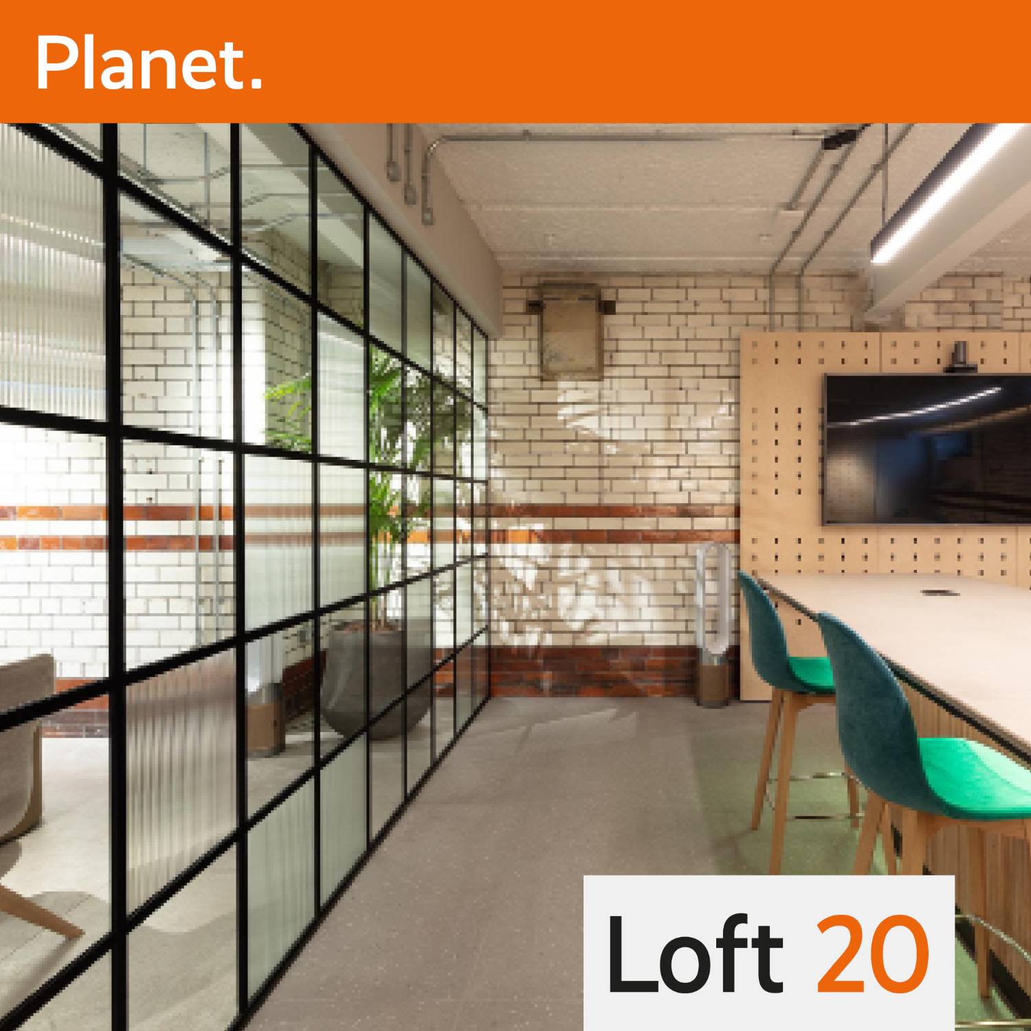 Loft 20 Single Glazed 20mm Glass Partition Panel System (True)