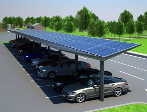 Kensington Dual-Pitch Solar Canopy - 50 kWp