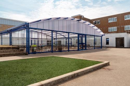 Motiva Vista™ - Enclosed Polycarbonate Roof Canopy - School Canopies