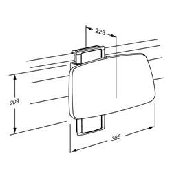 PLUS backrest, height and sideways adjustable R6444