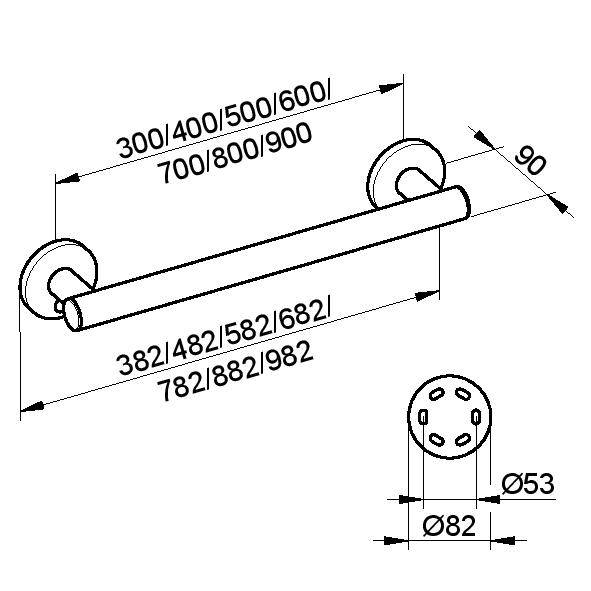 Grab Bar - Grab Rail - PLAN CARE - Grab bar