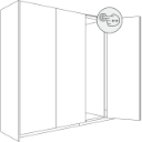 Hawa Folding Concepta III 20/25 Pull & Push  - Door Furniture 