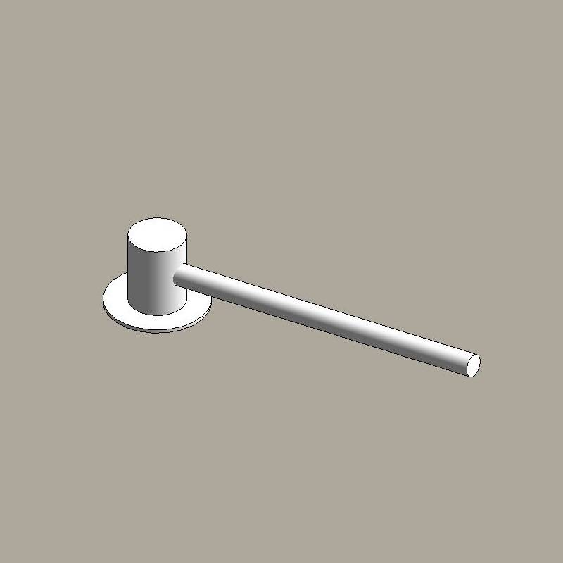 Steel column outreach brackets - single arm