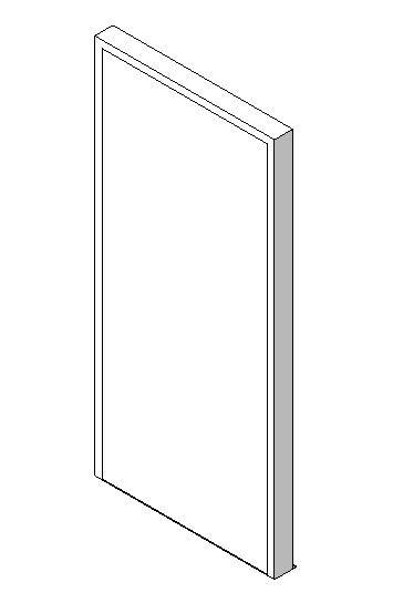 External Single Door, Blank Leaf