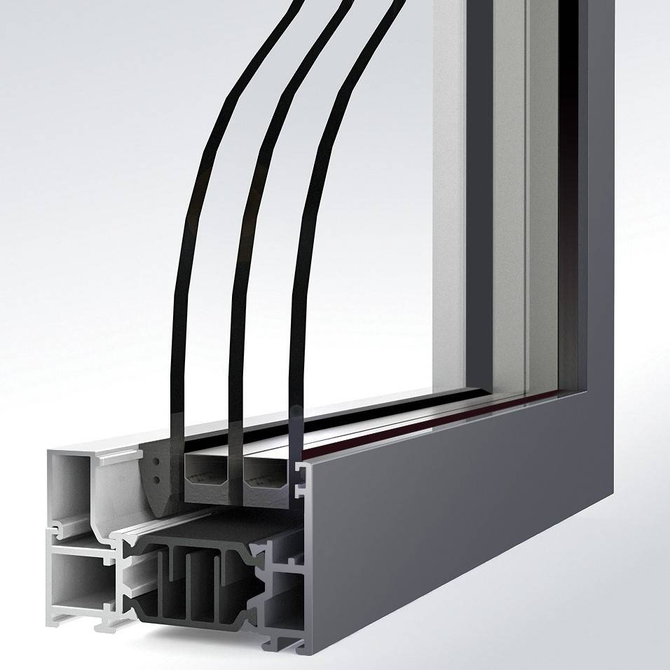 Kestrel Aluminium 70mm Polyamide Window System - Aluminium window system