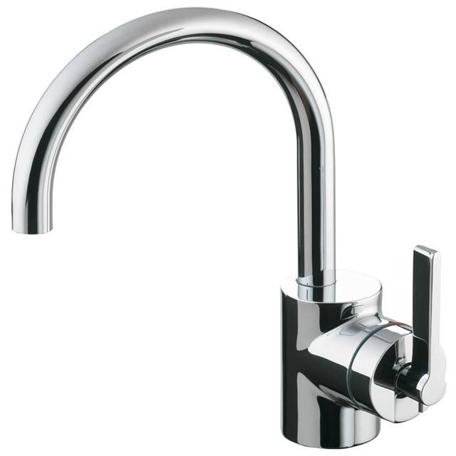 Silver Single Lever One Hole Basin Mixer