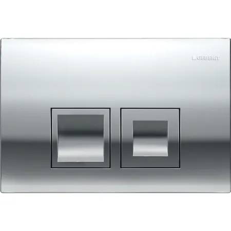 Geberit Delta25 (Ex Delta35) Flush Plate For Dual Flush, Square