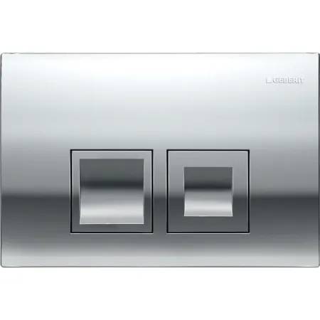 Geberit Delta25 Flush Plate For Dual Flush, Square
