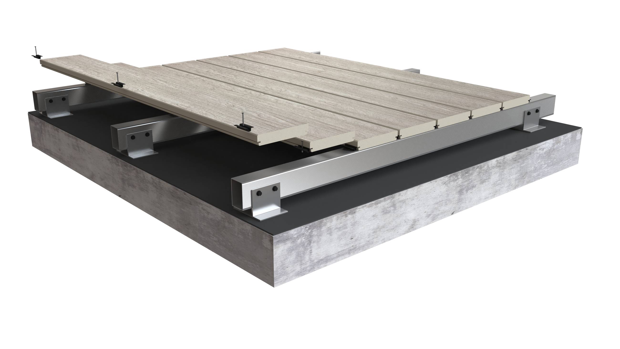Luxura® Deck 200 A1 Fire Rated Composite Decking System - A1 Fire Rated Non-Combustible Decking