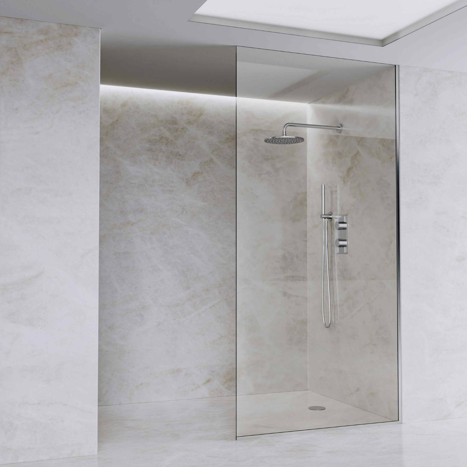 D26004 - Dolphin Frameless Wet Room Screen