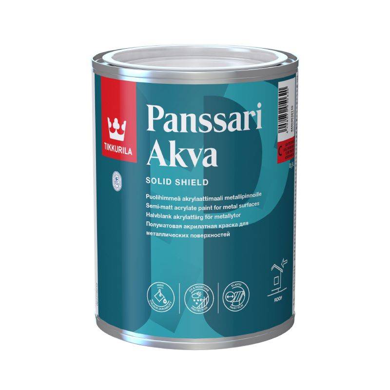 Panssari Akva - water-borne single pack coating for steel, cladding and roofing