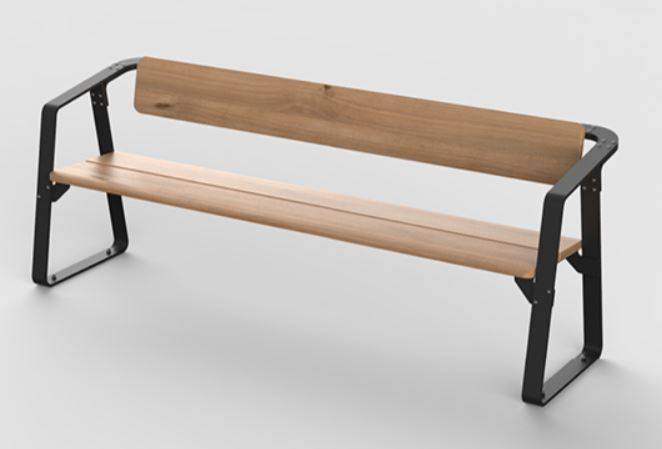 The Ribbon Bench Seat with Backrest