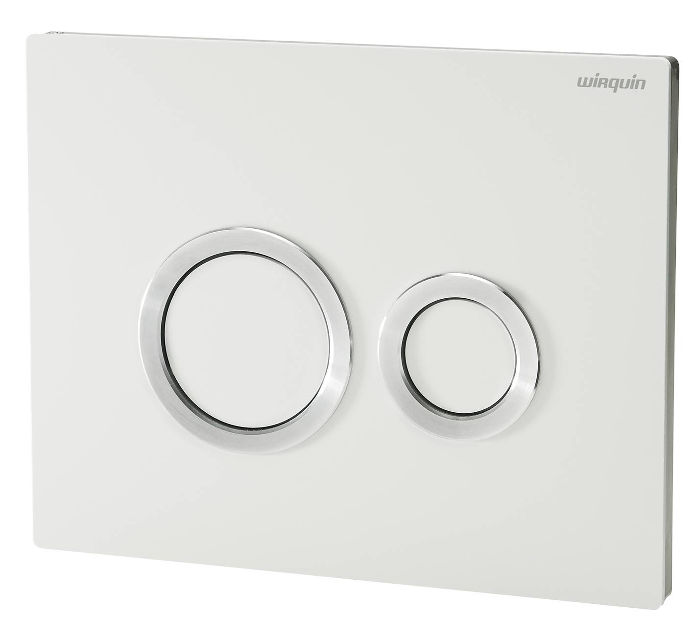 WHITE HOOPS PUSHPLATE  - WC Flush Plate