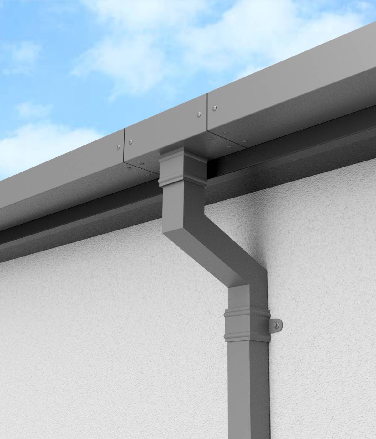 Retro Rainwater Pipes - Round, Square or Rectangular "Iron Look"