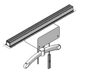 Straight A-Rail System With Hoist