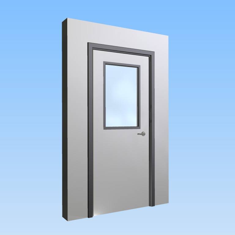 CS Acrovyn® Impact Resistant Doorset - Single with type VP1 Vision Panel