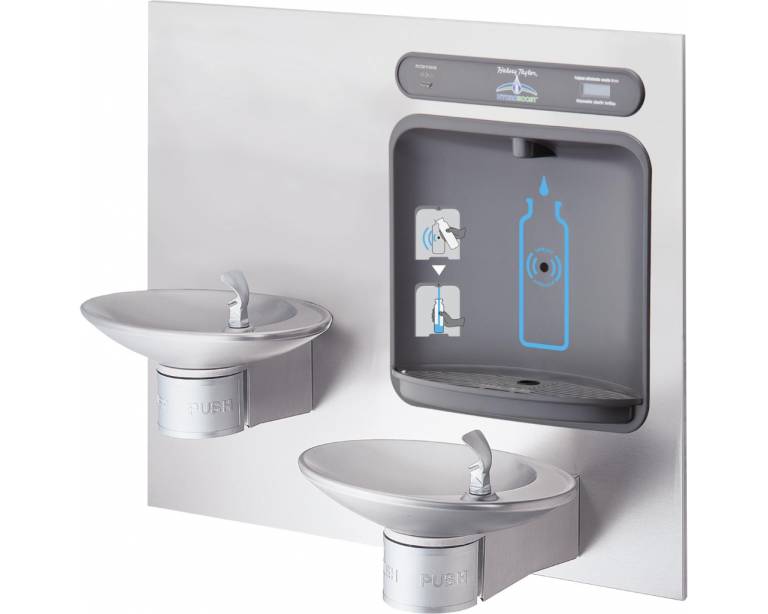 Architectural Style Bottle Filler / Drinking Fountain - Halsey Taylor HTHBWF-OVLSEBP-I