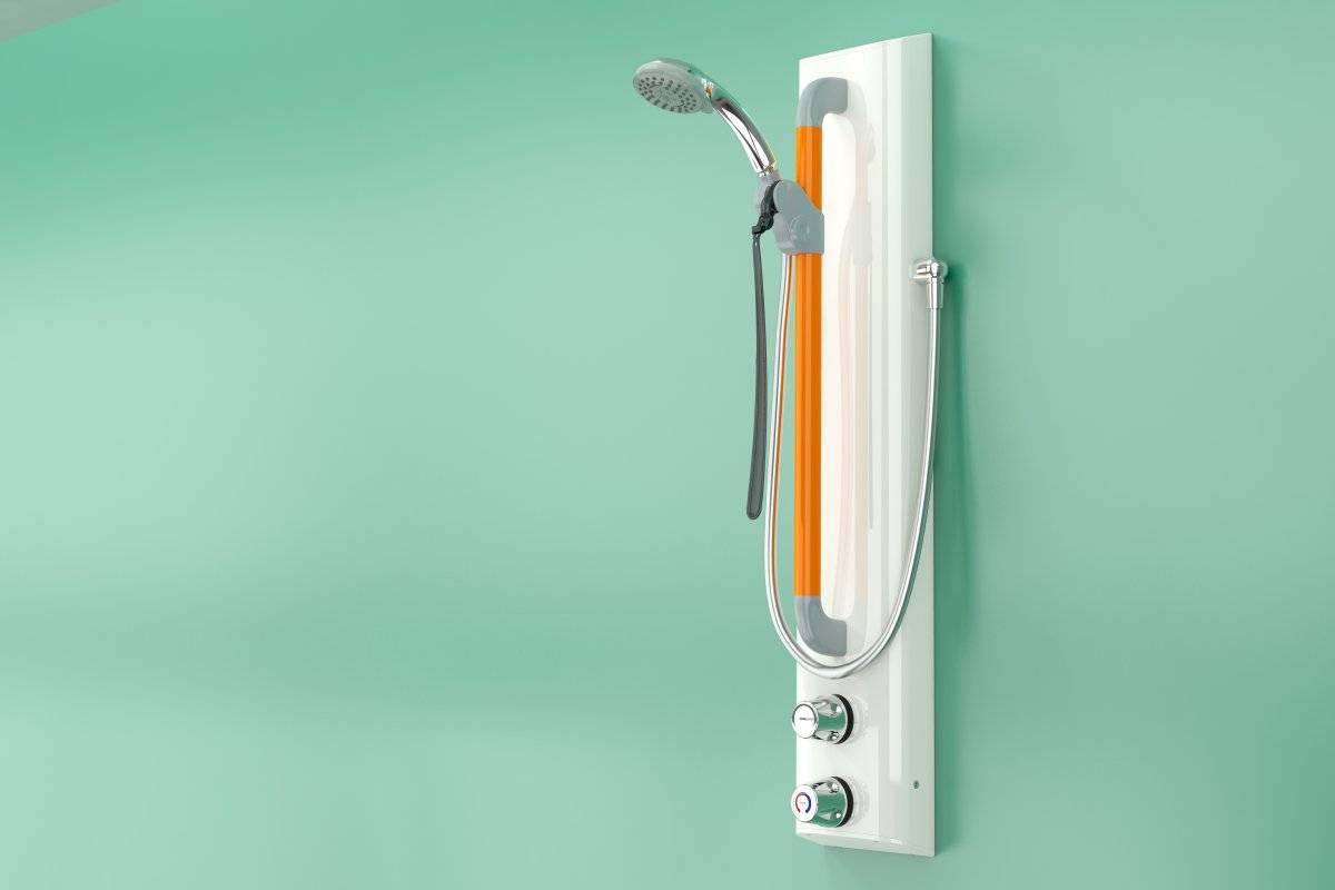 Shower Assembly with Dual Controls, Riser, Hose and Three Function Handset (excl. ILTDU) -  Doc M Accessible Showers