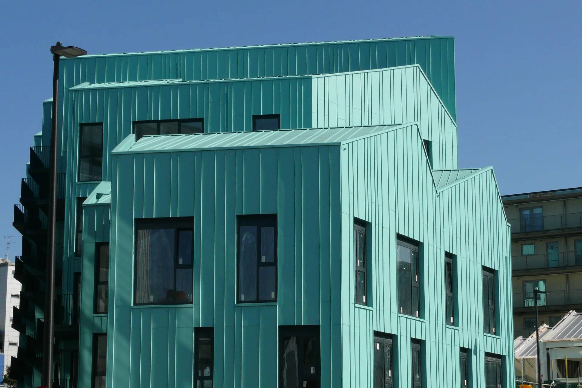 GreenCoat PLX Steel Standing Seam Façade Cladding system - Sustainable Steel Cladding System