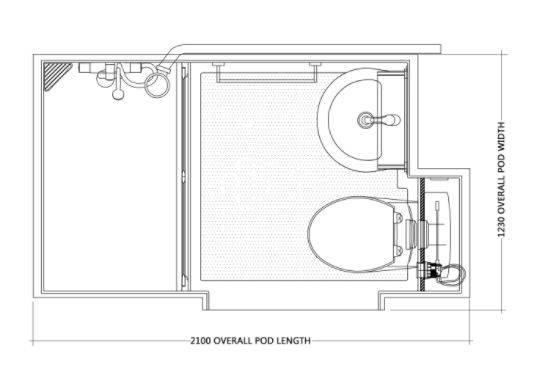 MSL2 GRP Bathroom Pod