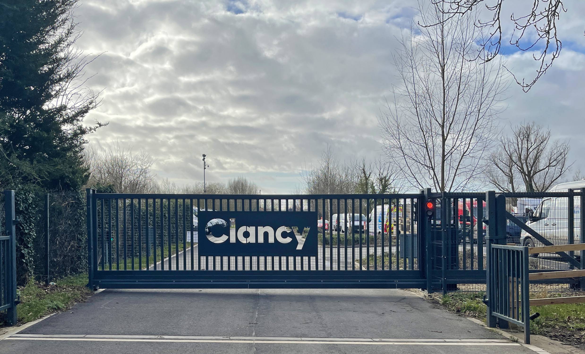 Branded Security Sliding Gates | Frontier Pitts Ltd | NBS Source