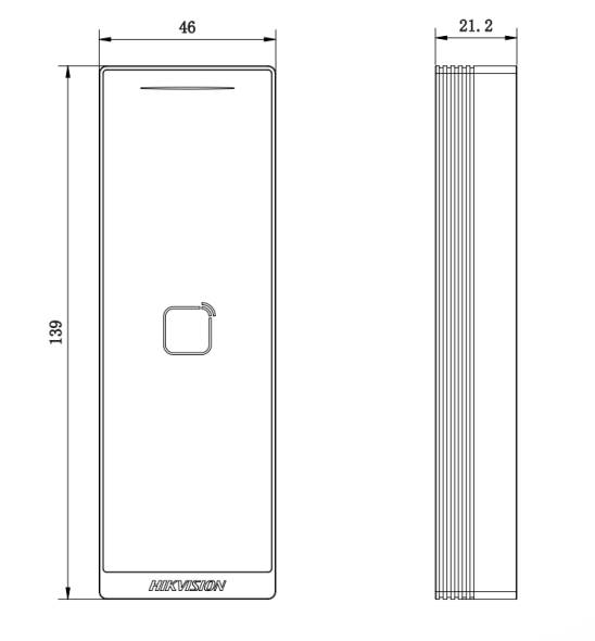 DS-K1105EMB Electronic Access Control - Card Readers - Pro Card Reader