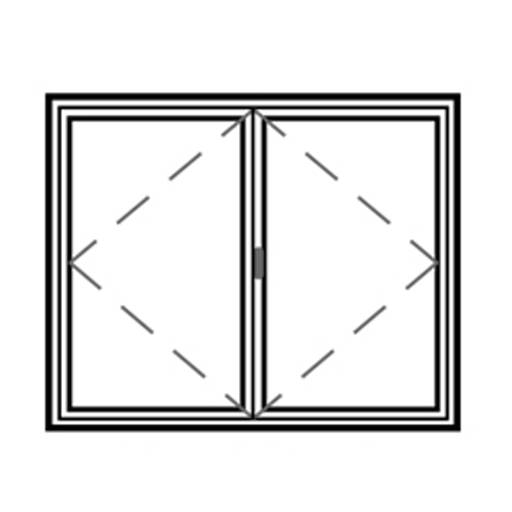 Series 50 High Security Double Hinged Casement