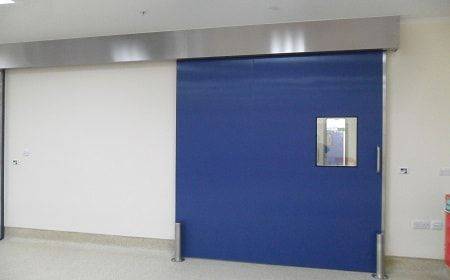 Hygienic Sliding GRP Fire Doors - 180 Min FR