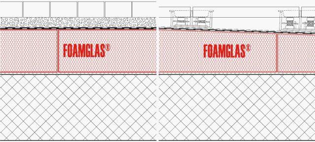 4.3.1 Roof: Flat or Tapered Insulation (Hot Adhesive) with Membranes and Paving or Blocks