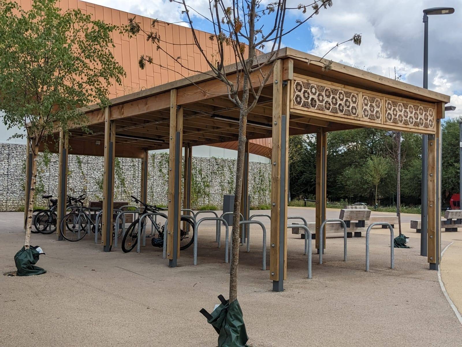 Sheldon Sedum Roof Cycle Shelter