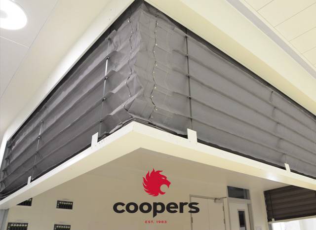 FireMaster® Concertina™ Open - Circular - Concertina Fire Curtain