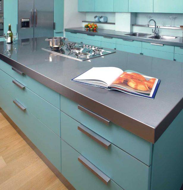 Stainless Steel Worktops - L Shaped - Sanitary Worktop