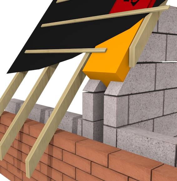 T-Barrier For Pitched Roof - Mineral wool fire stopping