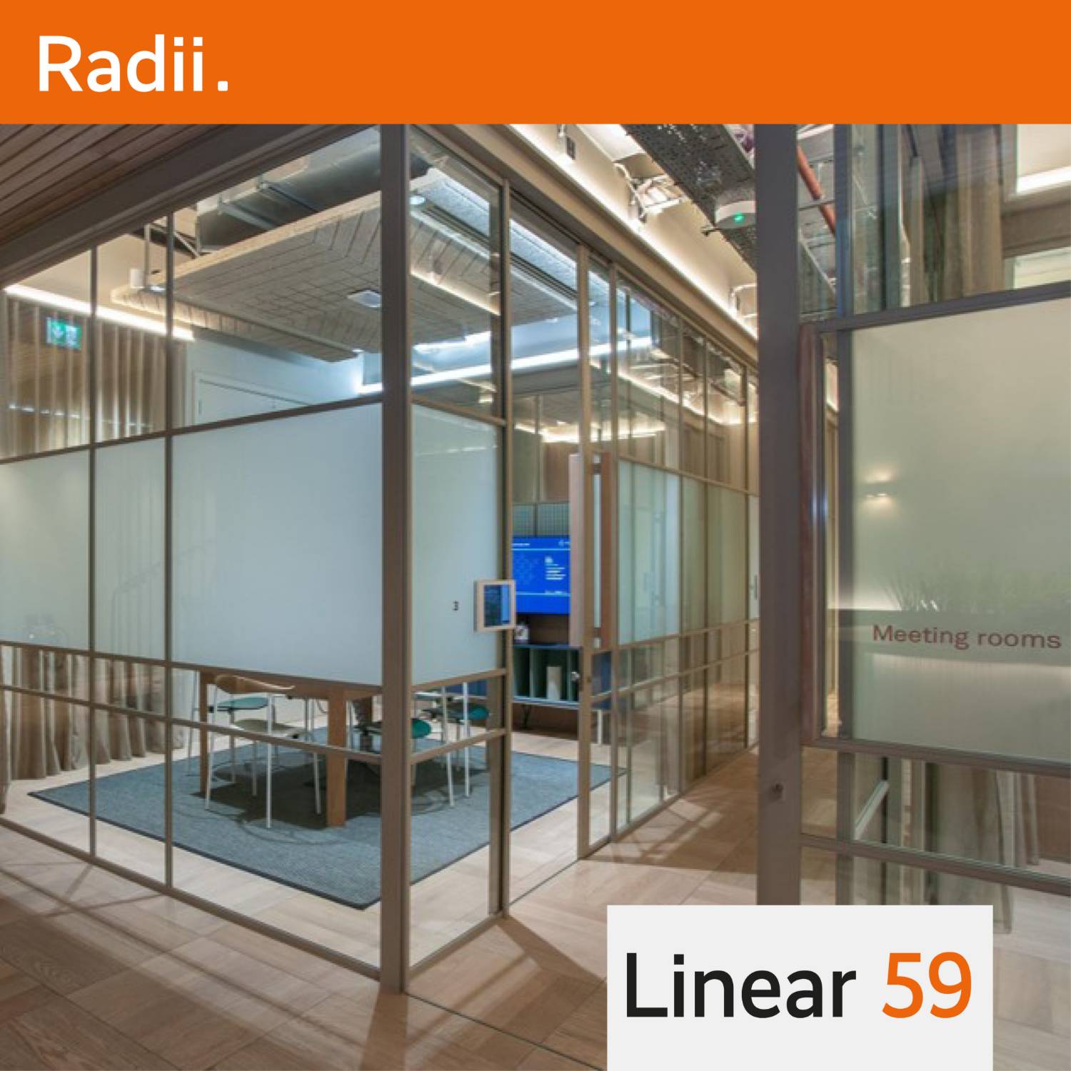 Linear 59 Single Glazed Partition System