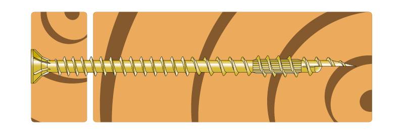 ESCRFTC Fully Threaded Countersunk Structural Wood Screw