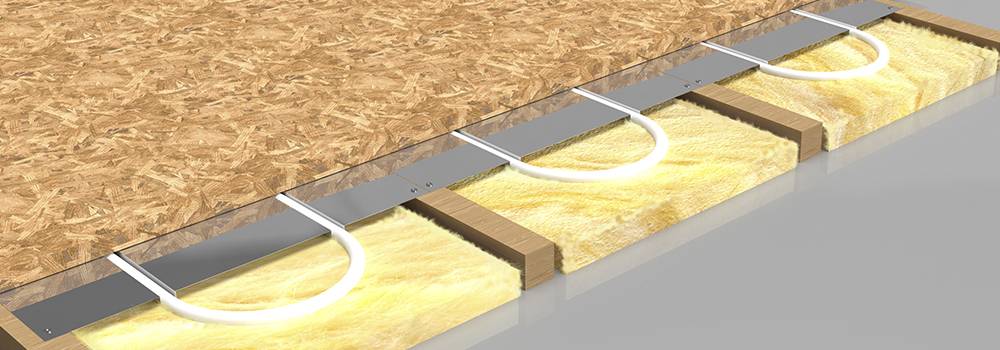 InstaGroup Sustainable Acoustic Cradle and Batten Flooring System with Overlay Underfloor Heating