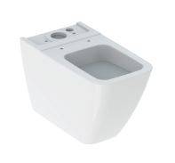 Geberit iCon Square Floor-Standing WC For Close-Coupled Exposed Cistern, Washdown, Back-To-Wall, Shrouded