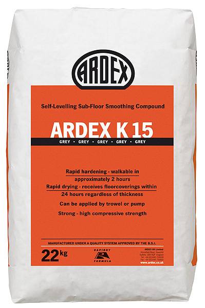 ARDEX K 15 Rapid Drying Heavy Duty Self-Levelling Smoothing Compound