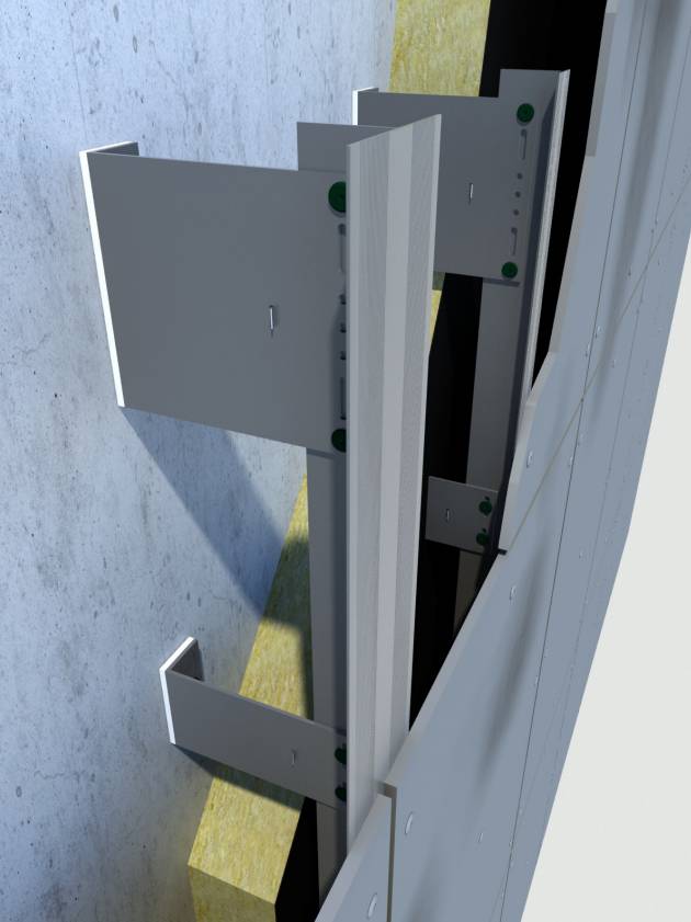 ATK100 Rainscreen Subframe System Aluminium - Minor Support System